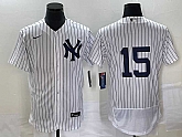 Men's New York Yankees #15 Thurman Munson White Flex Base Stitched Baseball Jersey,baseball caps,new era cap wholesale,wholesale hats